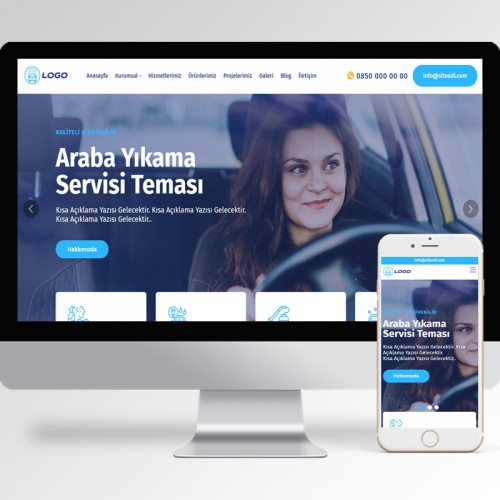 Araba Yıkama Servisi Teması v5 Araba Yıkama Servisi Teması v5
